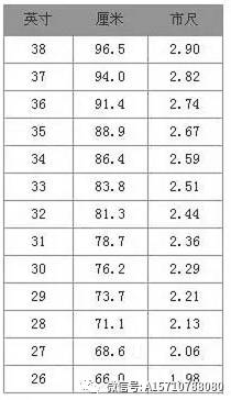女士裤子26码腰围是多少,女装裤子尺码对照表,裤子26码腰围是多少