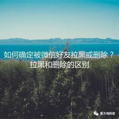 朋友圈微信好友拉黑和删除有什么区别,教你判断对方拉黑并删除微信,微信好友拉黑和删除有什么区别