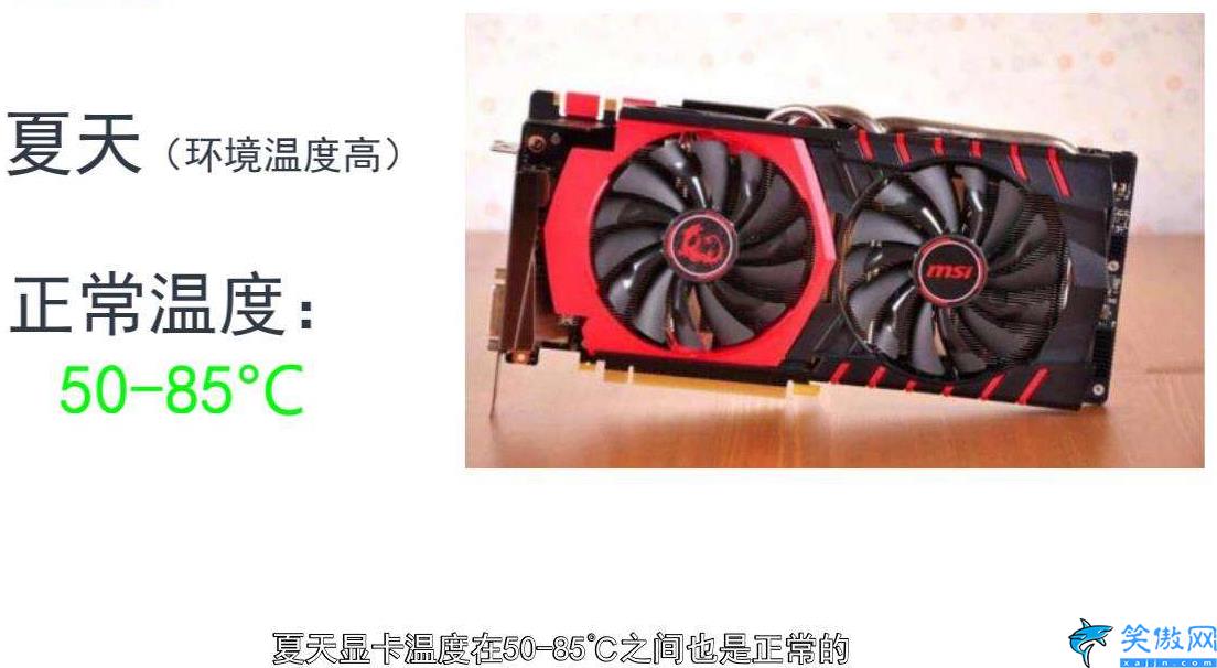 显卡温度多少度正常,显卡标准温度范围