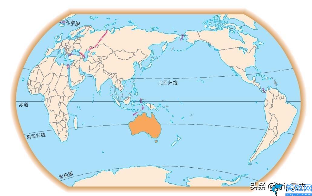 澳大利亚的经纬度是什么,澳大利亚地图位置的介绍