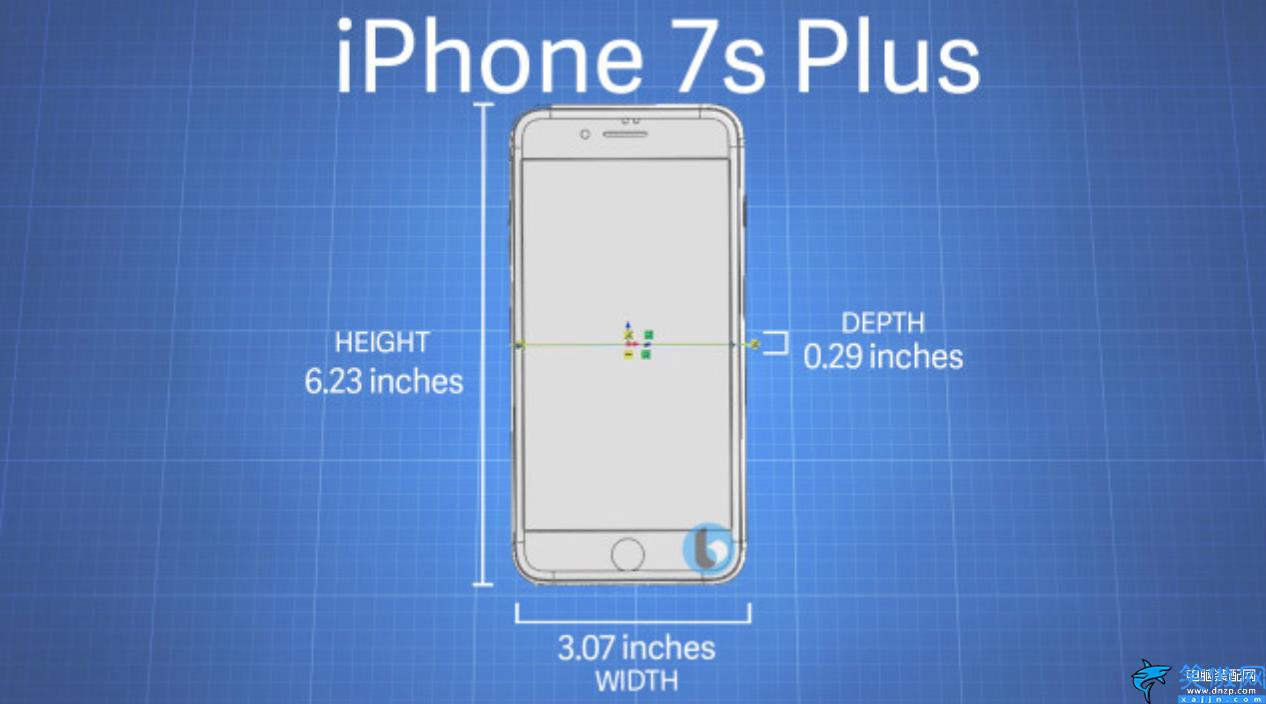 iphone7尺寸长宽多少厘米,苹果7/7s/7s Plus三围曝光