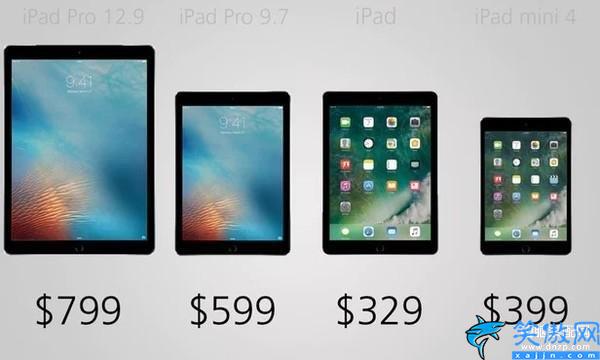 iPad数字系列尺寸对比,苹果平板系列产品的历史回顾